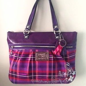 NWT 🌟 Coach Poppy Glam Tote 💜
